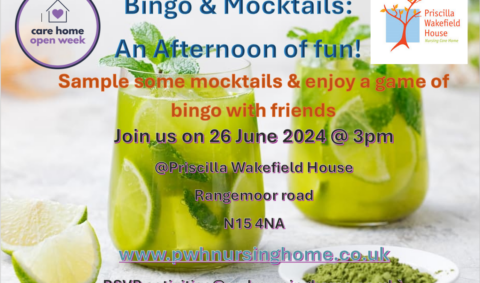 Join us for Bingo & Mocktails – 26 June 2024
