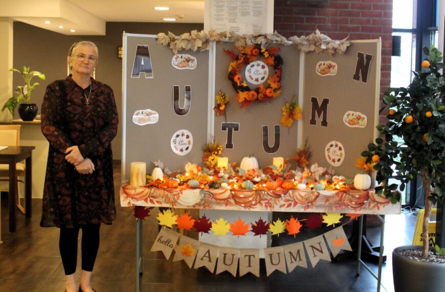 Autumn Display at Reception – October